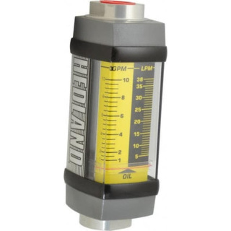 Hedland 3/4 NPTF Port Oil & Petroleum-Based Liquid Flowmeter 3000 Max psi, 1 to 10 GPM, Anodized Aluminum H701A-010 – 80092281