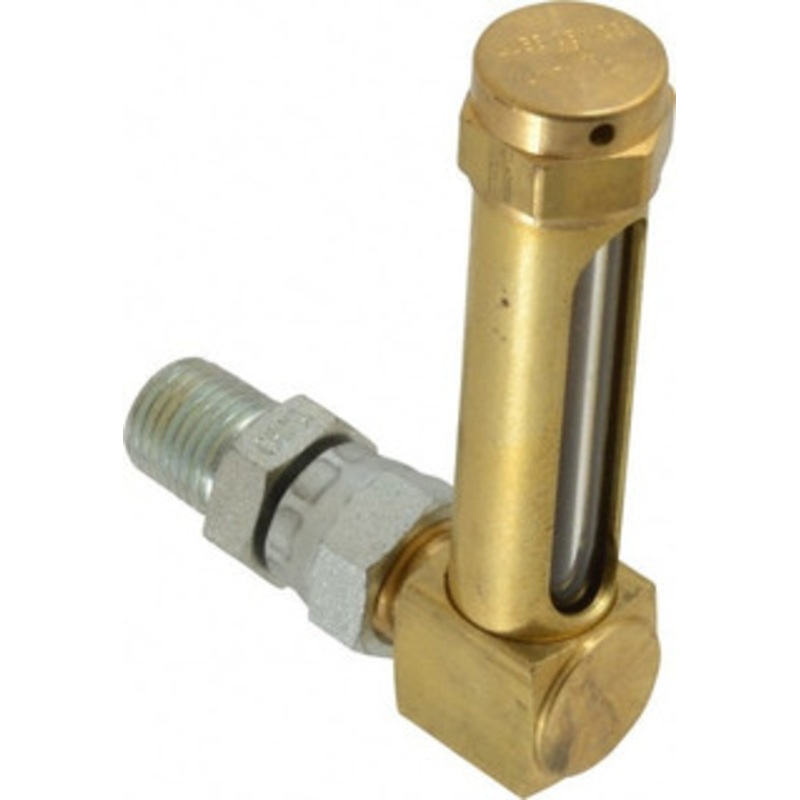 LDI Industries 1-7/8 Inch Long Sight, 1/4 Inch Thread Size, Buna-N Seal Union Coupling, Vented Oil-Level Indicators and Gauge 2-7/8 Inch Length to Center of Base G653-2 – 56477243