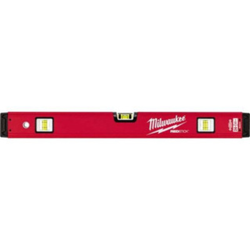 Milwaukee Tool 24 Long 3 Vial Box Beam Level Aluminum, Red, 1 Level & 2 Plumb Vials MLBX24 – 38922373