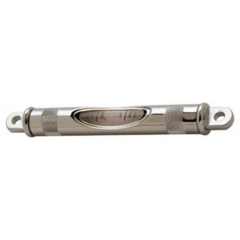 Geier & Bluhm 4-13/16 Inch Long, Horizontal, Brass Tubular and Pocket Level 0.1 Inch Sensitivity, 5/8 Inch High/Diameter, Chrome, 1 Vial 4-4001 – 67944942