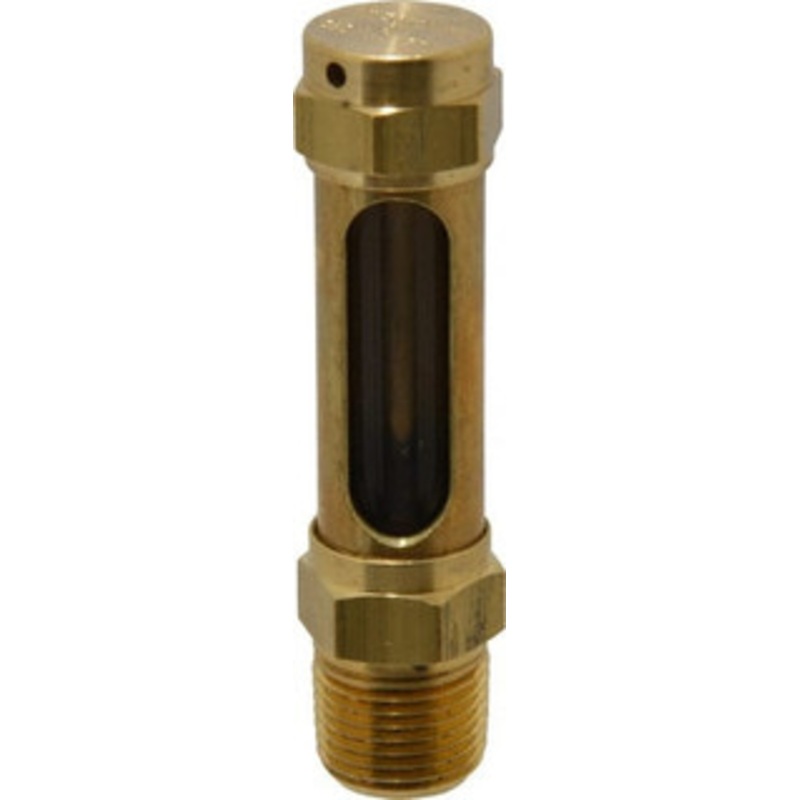 LDI Industries 1-3/8 Inch Long Sight, 3/8 Inch Thread Size, Buna-N Seal Straight to Male Thread, Vented Oil-Level Indicators and Gauge 3 Inch Length G302-3 – 56476906