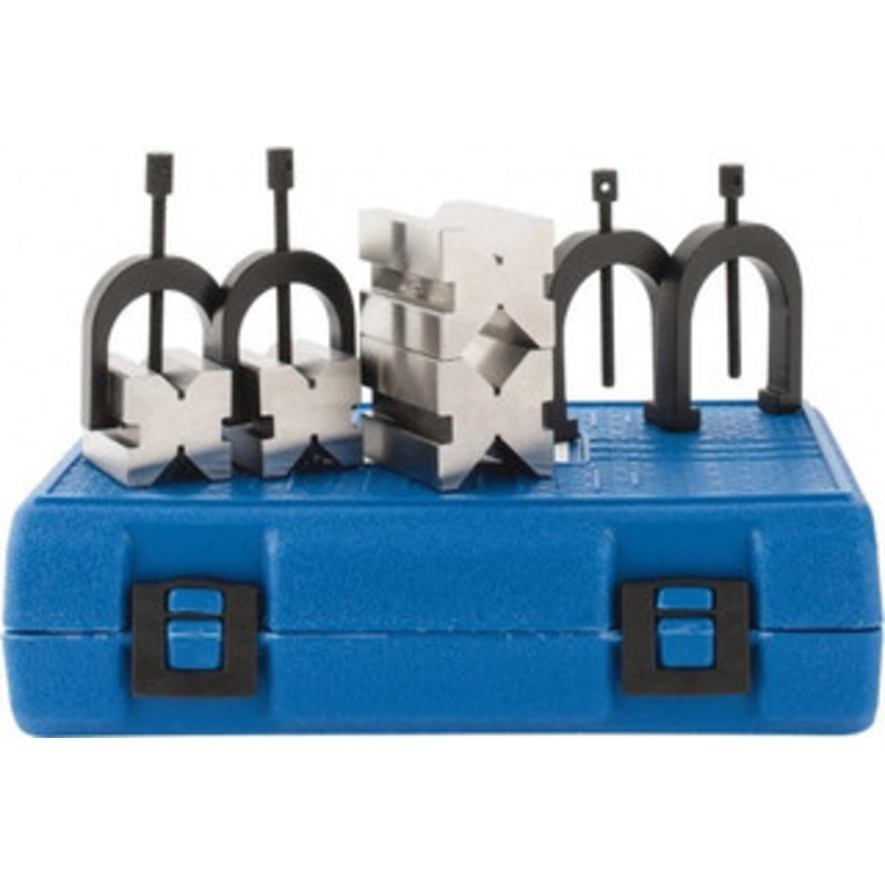 Fowler 1 to 1-1/2 Capacity, 90 Angle, 4-Way V-Block 1-1/2 and 2 Long x 1-1/4 and 1-1/2 Wide x 1-1/4 and 1-1/2 High, Sold as 2 Block Set 52-475-500 – 65002222