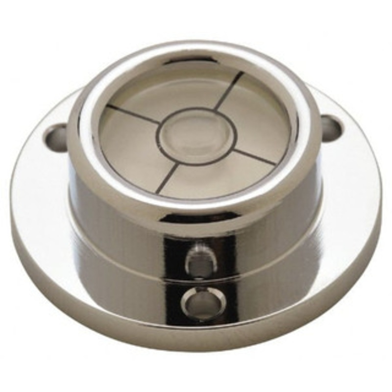 Geier & Bluhm 1-1/4 Inch Base Diameter x 0.44 Inch Overall Height, 1 Circle, Brass Bull’s Eye Circular Level 0.276 Inch Vial Dia, 5/8 Inch Inner Dia, 0.12 Inch Mounting Hole Dia, 0.1 Inch Sensitivity, -40 to 150F, Cross Lines 2-12020 – 67944728