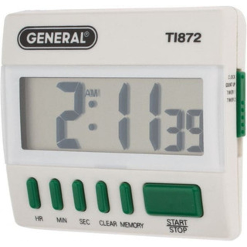General Big Digit Count Up and Down Timer White TI872 – 86499308