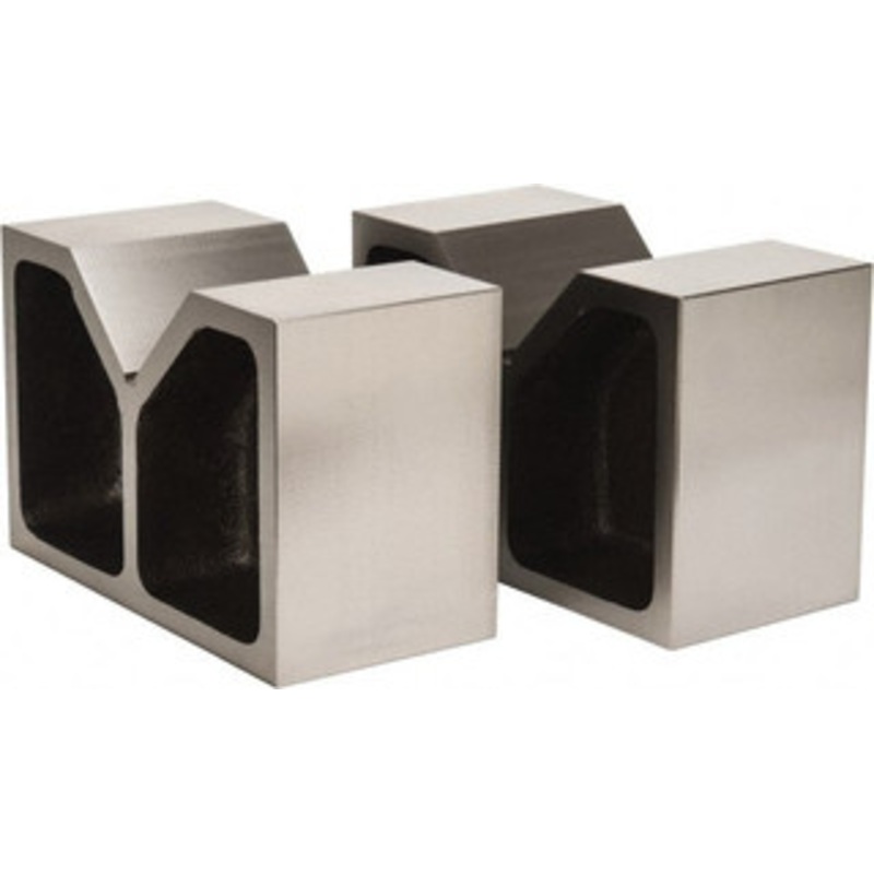 GROZ USA 5-1/8 Max Capacity, 90 Angle, Cast Iron V-Block 12 Long x 6 Wide x 8 High, Sold as Matched Pair VB/C/12 – 01029479
