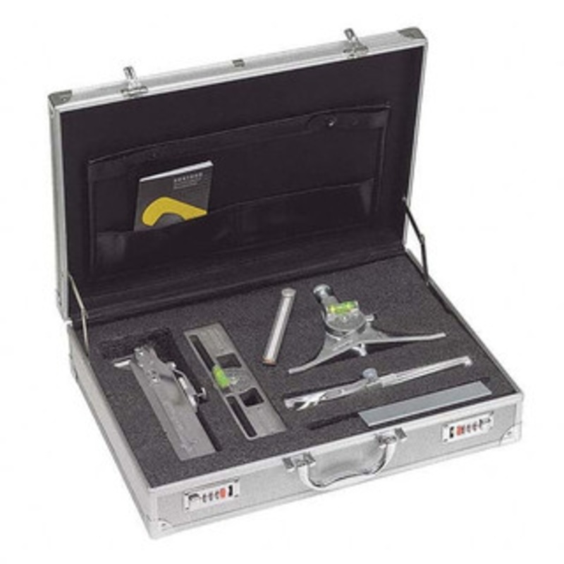 Jackson Safety Layout & Setup Kits, Type: Accessory Kit, Contents: #1 Curvo-Mark Marker, #7 Centering Head, #8 Pro-Mag Level, Standard Radius Marker, Square Soap Stone & Holder, Loackable Metal Carrying Case, 5 Pieces 20664 – 99636326