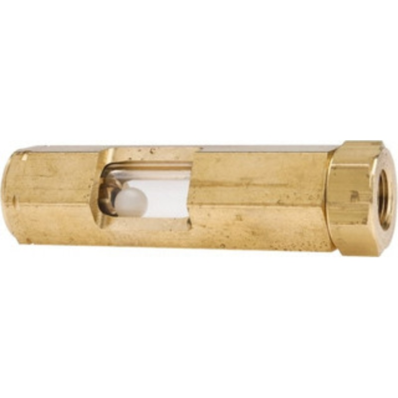 LDI Industries 3/8 Thread, 4-1/4 OAL, Inline Sight Glass & Flow Sight 435 Max psi, 3/8-18 Thread F153-01 – 56476435