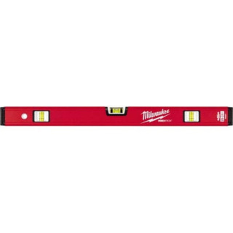 Milwaukee Tool 24 Long 3 Vial Box Beam Level Aluminum, Red, 1 Level & 2 Plumb Vials MLCM24 – 38922217