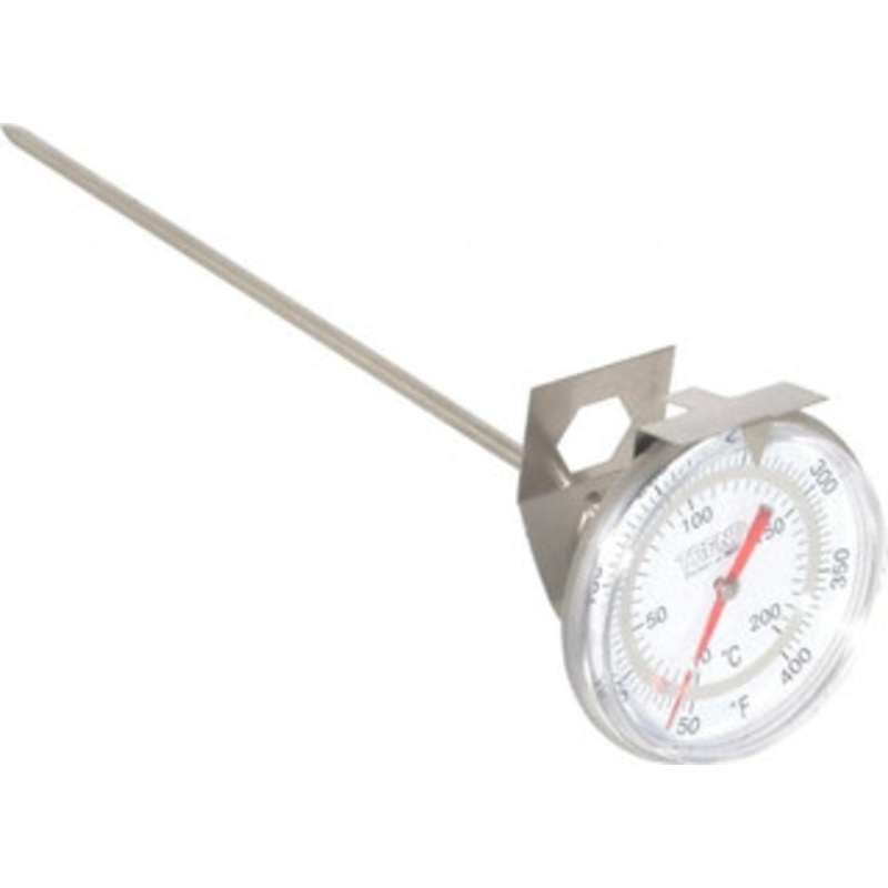 WIKA 8 Stem, 50 to 400 F Bi-Metal Laboratory Thermometer Beaker Clip Mount, 0.5% Accurate, Stainless Steel 2008009 – 56440886