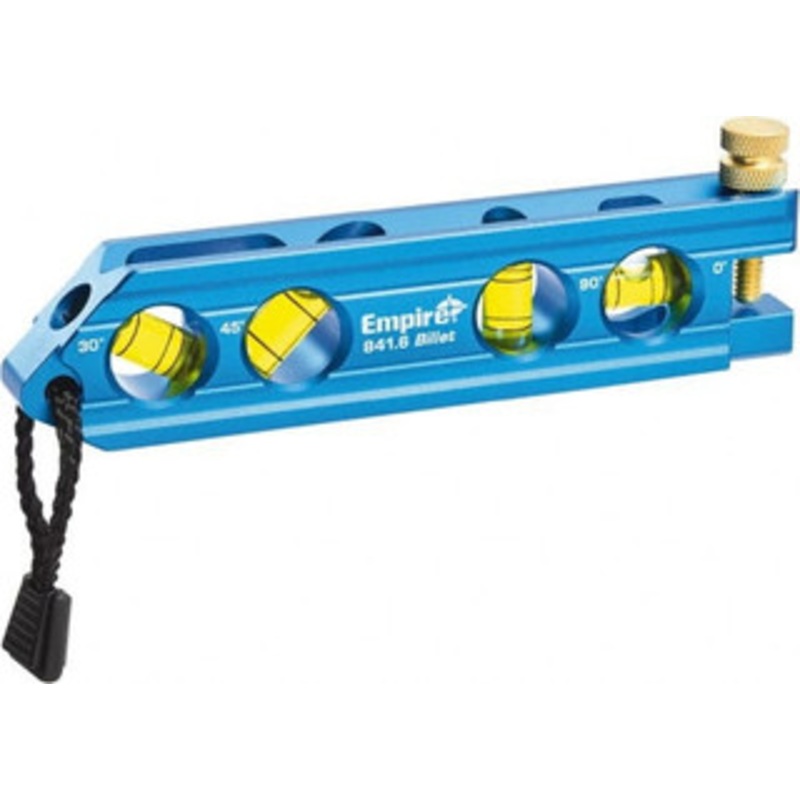 Empire Level Magnetic 6 Long 4 Vial Torpedo Level Metal, Blue, 1 Level, 1 Plumb & 1 30 & 1 45 Vials 841.6 – 35716885