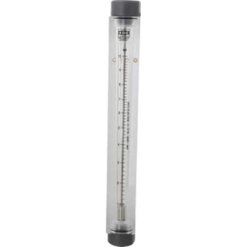 King Instrument 3/4 FNPT Port Block Style, Inline Flowmeter 100 Max psi, 10 GPM, Acrylic 7510217A-08 – 86485513