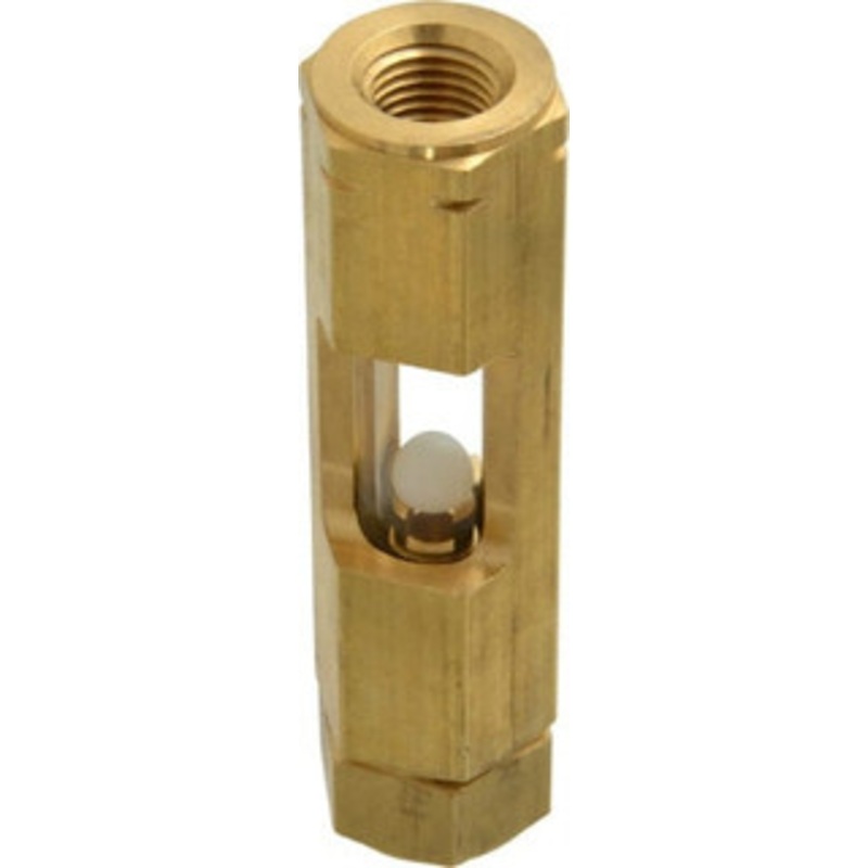 LDI Industries 1/4 Thread, 3-9/16 OAL, Inline Sight Glass & Flow Sight 435 Max psi, 1/4-18 Thread F152-01 – 56476419