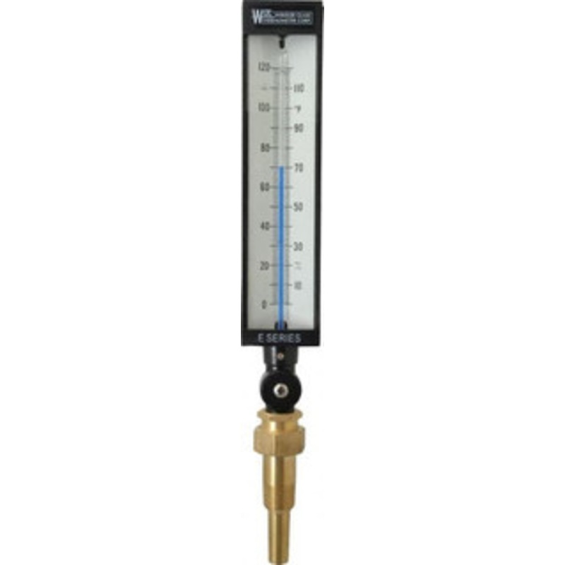 WGTC Weksler Glass Thermometer Corp. 120F, Industrial Thermometer with Lagging Thermowell 3-1/2 Inch Stem Length, 1-1/4 to 18 Inch Thread AS5H916E/T1E3D2 – 86493657