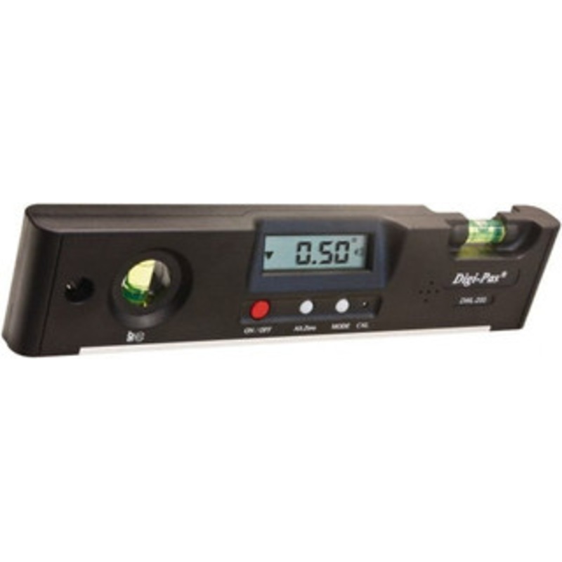 Digi-Pas Magnetic 9 Long 2 Vial Torpedo Level ABS Plastic, Black, 1 Plumb & 1 Level Vial DWL200 – 42823880