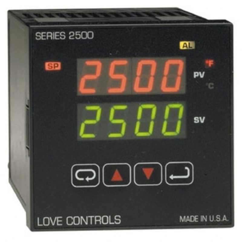 Dwyer Instruments -350 to 2,500F 1/4 DIN Temperature Control Dual 4-Digit LCD Display, PID Control, 100-240 VAC/VDC 25123 – 06875892