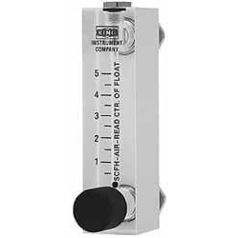 King Instrument 1/2 F Port Block Style Panel Mount Flowmeter 100 Max psi, 5 GPM, Acrylic 75302117C-06 – 86485752