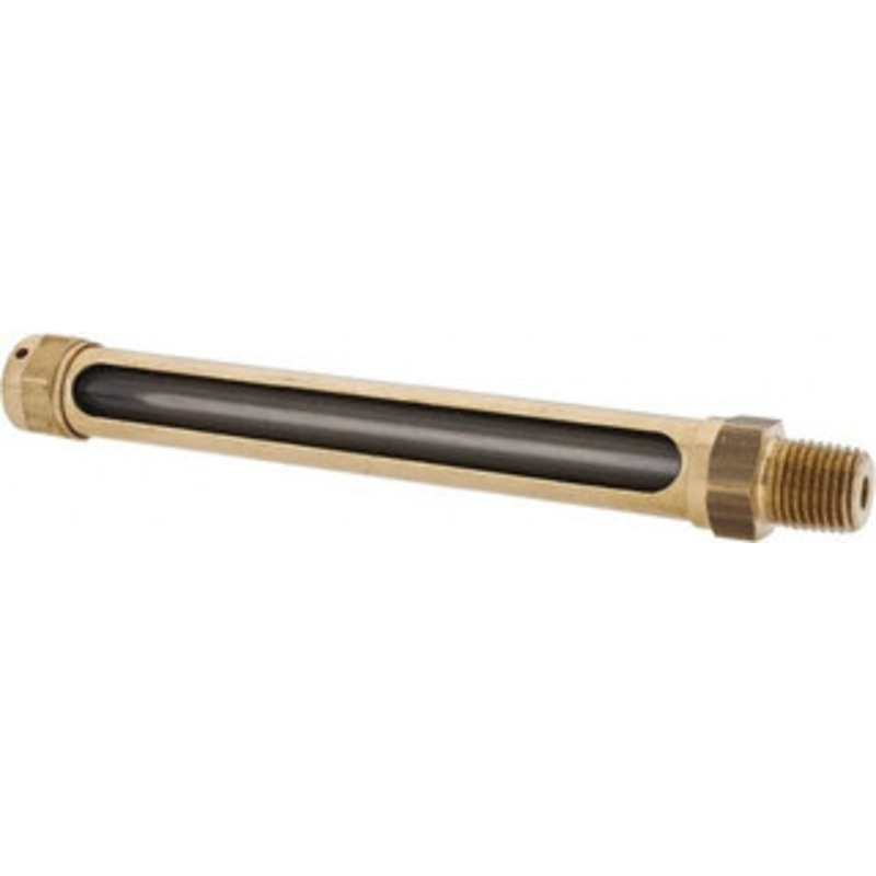 LDI Industries 4-1/4 Inch Long Sight, 1/4 Inch Thread Size, Buna-N Seal Straight to Male Thread, Vented Oil-Level Indicators and Gauge 6 Inch Length G307-2 – 56476963