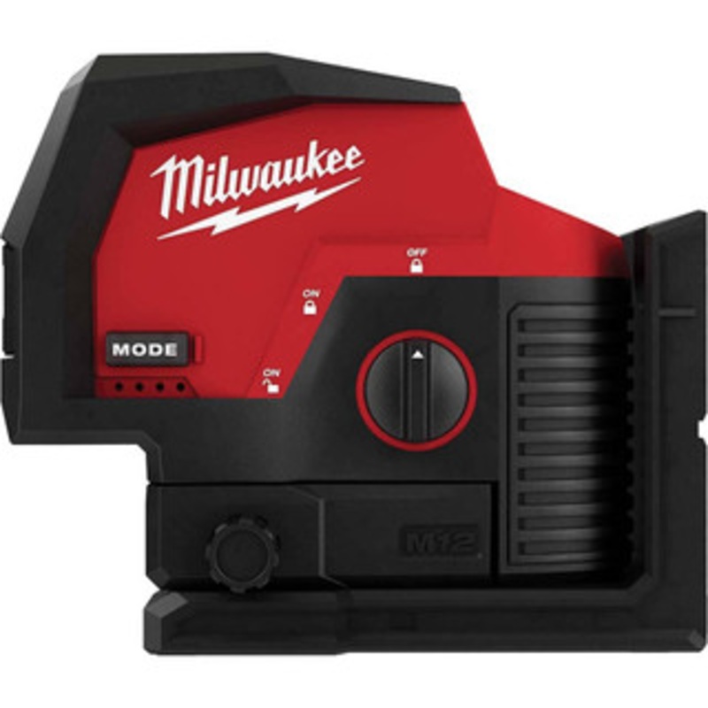 Milwaukee Tool Laser Levels, Level Type: Cross Line & Plumb Points, Maximum Measuring Range (Feet): 125, Number of Beams: 2, Beam Color: Green, Accuracy: 0.125 3622-20 – 13881644