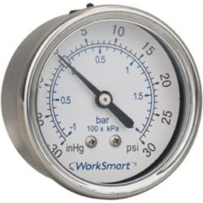 Value Collection 2-1/2 Dial, 1/4 Thread, 30-0 Scale Range, Pressure Gauge Center Back Connection Mount, Accurate to 3-2-3% of Scale WS-PE-GAGE-231 – 70672159