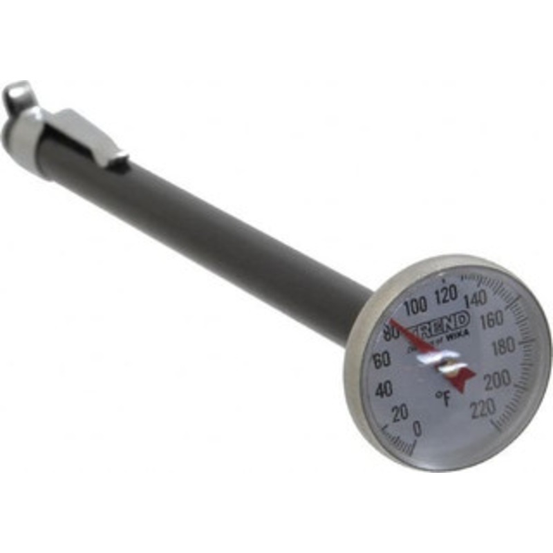 WIKA 0 to 220 F Bimetal Pocket Thermometer Stainless Steel 1005223 – 56440936
