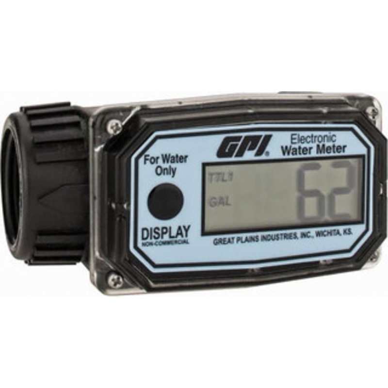 GPI Great Plains Industries Economy Flowmeter 150 Max psi, 3 to 30 GPM, Nylon 113255-4 – 86498763