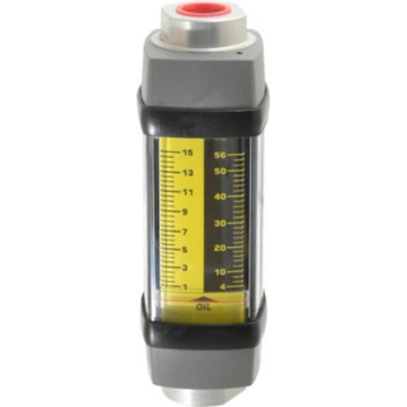 Hedland 1/2 NPTF Port Oil & Petroleum-Based Liquid Flowmeter 3000 Max psi, 1 to 15 GPM, Anodized Aluminum H601A-015 – 80092224