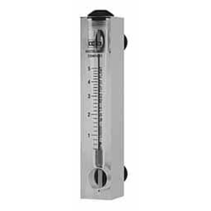 King Instrument 1/2 F Port Block Style Panel Mount Flowmeter 100 Max psi, 10 GPM, Acrylic 75202107C-08 – 86485984