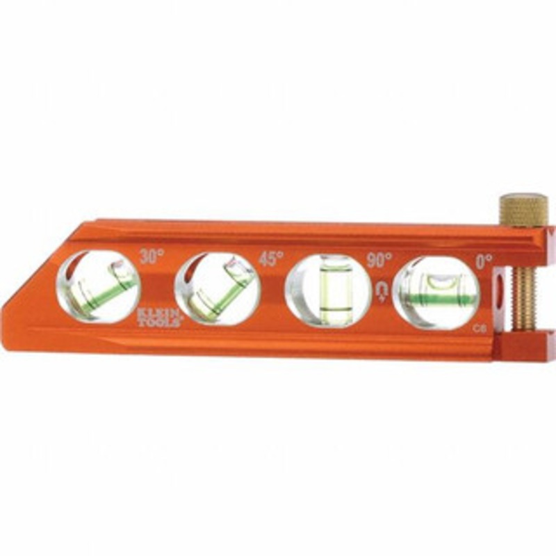 Klein Tools Box Beam, I-Beam & Torpedo Levels, Level Type: Torpedo, Number of Vials: 4, Material: Aluminum, Length (Inch): 6-1/4, Magnetic or Nonmagnetic: Magnetic, Color/Finish: Orange 935AB4V – 33676636