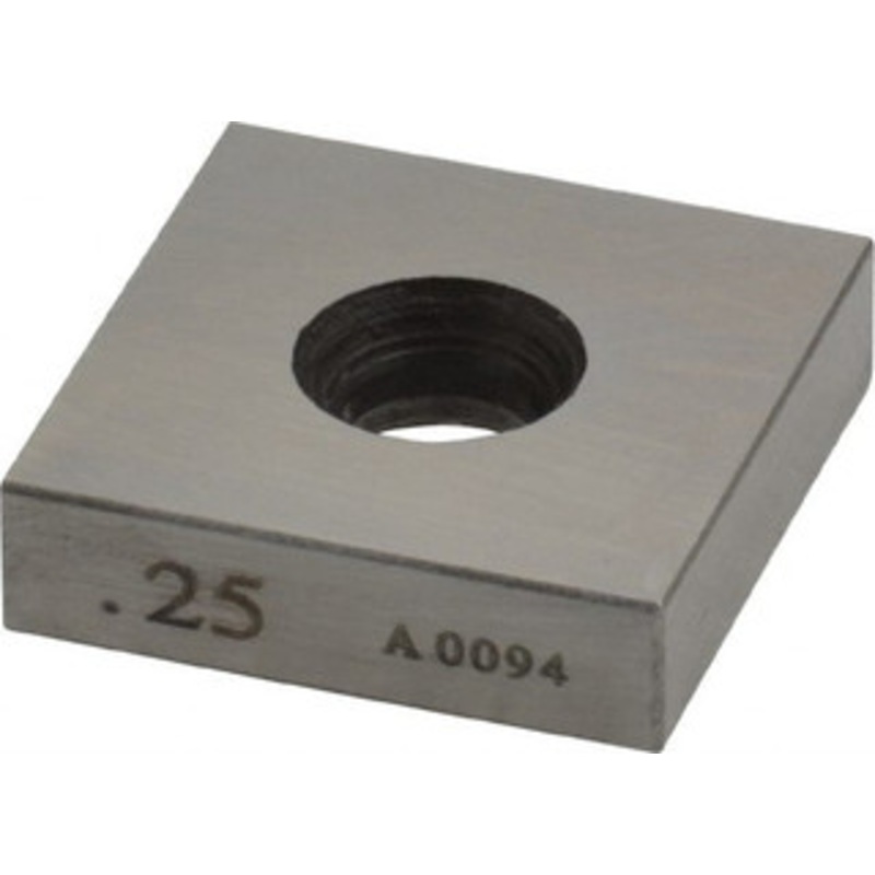 Value Collection 0.25 Square Steel Gage Block Accuracy Grade 0, Includes NIST Traceability Certification 630-73256 – 86274206
