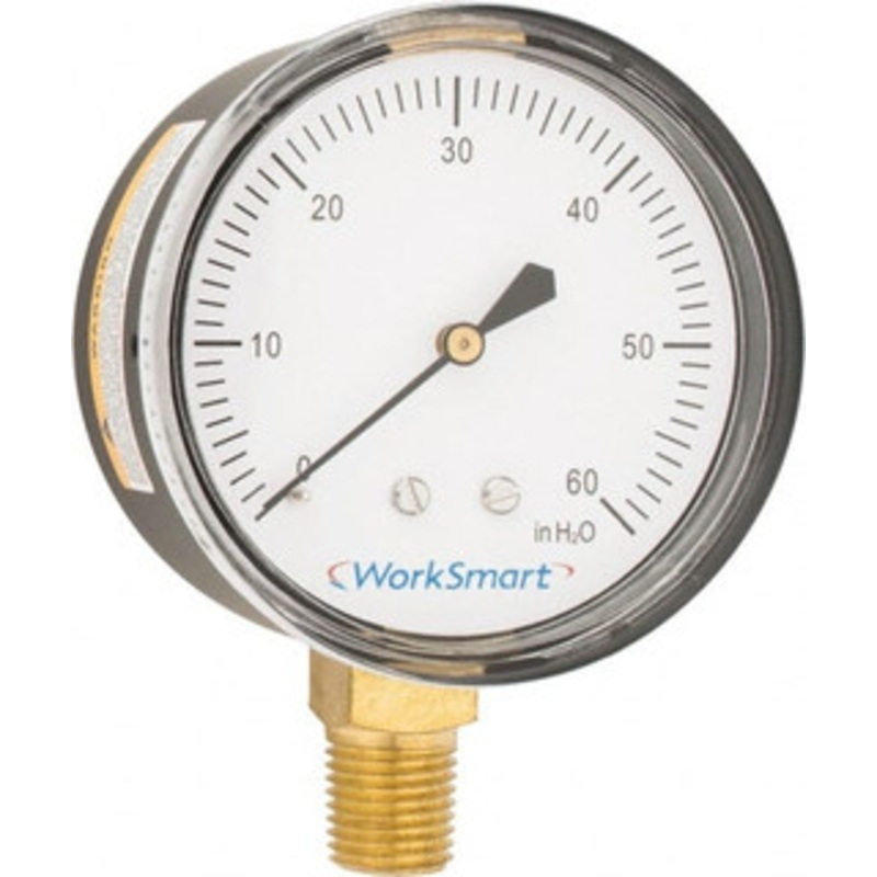 Value Collection 2-1/2 Dial, 1/4 Thread, 0-60 Scale Range, Pressure Gauge Lower Connection Mount, Accurate to 1.5% of Scale WS-PE-281 – 59274688