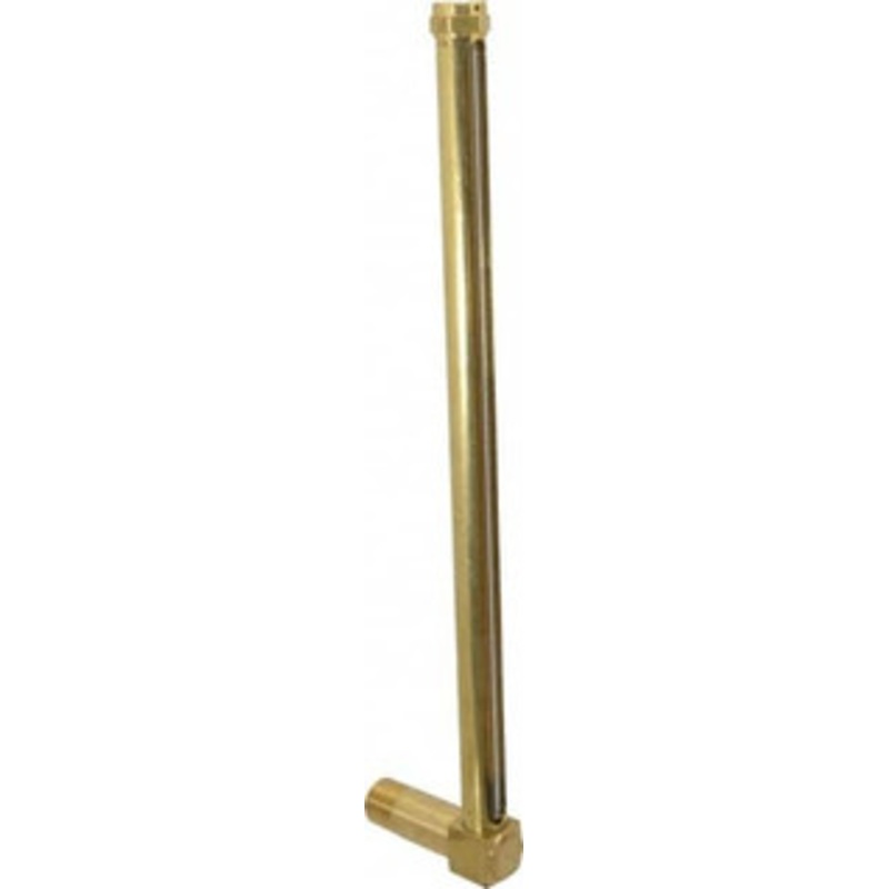 LDI Industries 12-1/2 Inch Long Sight, 1/2 Inch Thread Size, Buna-N Seal Long Elbow, Vented Oil-Level Indicators and Gauge 13-11/16 Inch Length to Center of Base G265-4 – 56476872