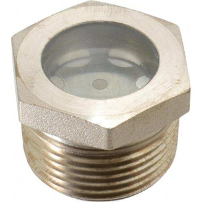LDI Industries 15/16 Sight Diam, 1 Thread, 1.06 OAL, High Pressure Fused Pipe Thread with Reflector Sight Glass & Flow Sight 1-3/8 Head, 1,250 Max psi, 1 to 11-1/2 Thread LSP51-06-01 – 56476070