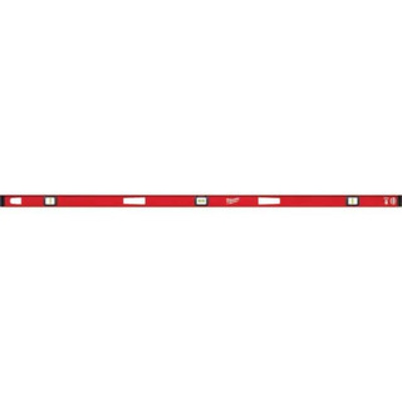 Milwaukee Tool Box Beam, I-Beam & Torpedo Levels, Level Type: I-Beam, Number of Vials: 3, Material: Aluminum, Length (Inch): 78, Magnetic or Nonmagnetic: Magnetic, Color/Finish: Red, Black MLIBM78 – 14935415