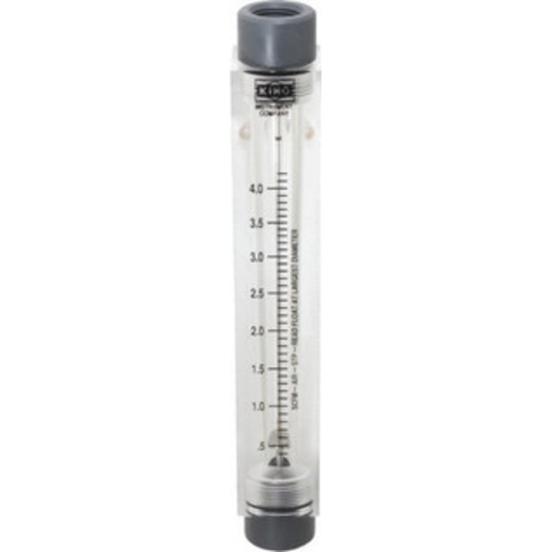 King Instrument 1/2 FNPT Port Block Style, Inline Flowmeter 125 Max psi, 4.2 SCFM, Acrylic 7511215B-01 – 86485604