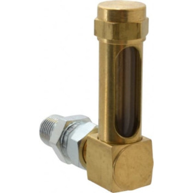 LDI Industries 1-3/8 Inch Long Sight, 1/4 Inch Thread Size, Buna-N Seal Union Coupling, Vented Oil-Level Indicators and Gauge 2-3/8 Inch Length to Center of Base G652-2 – 56477219