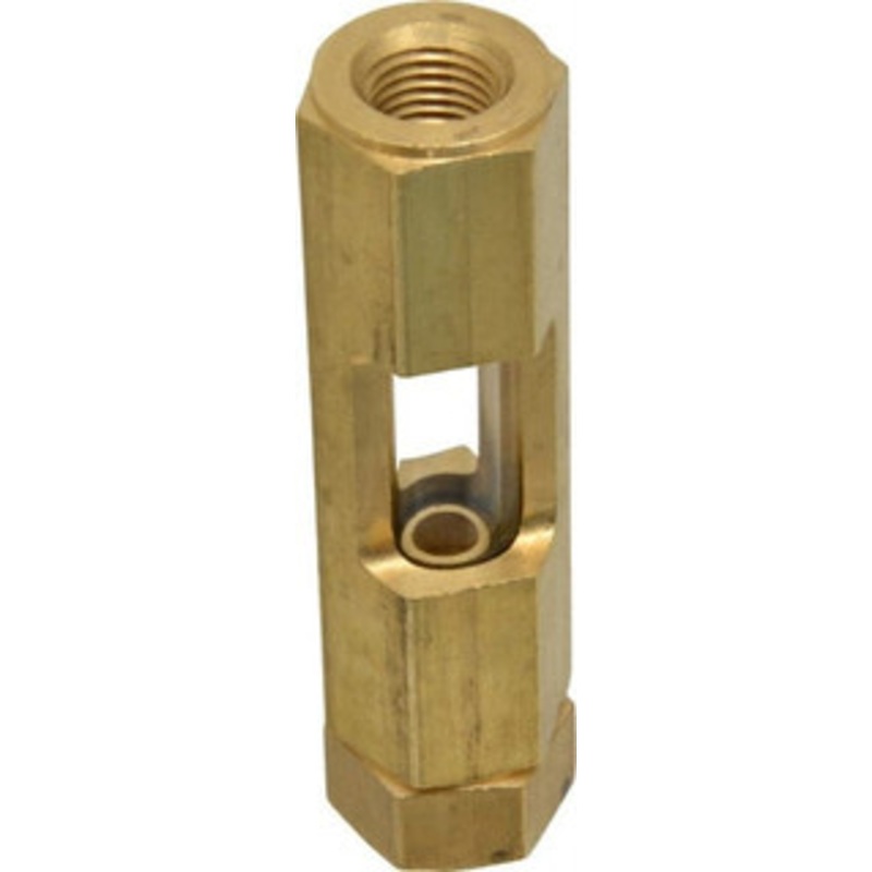 LDI Industries 1/4 Thread, 3-9/16 OAL, Inline Sight Glass & Flow Sight 435 Max psi, 1/4-18 Thread F152 – 56476401