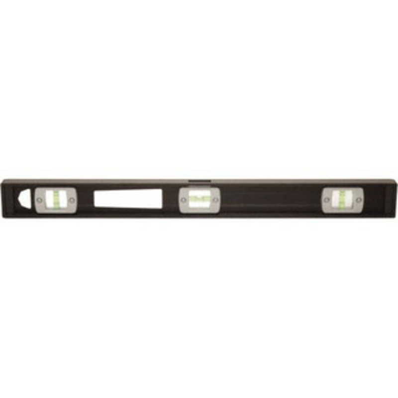 Johnson Level & Tool Magnetic 96 Long 5 Vial I-Beam Level Aluminum, Black, 3 Plumb & 2 Level Vials 3896 – 08207466