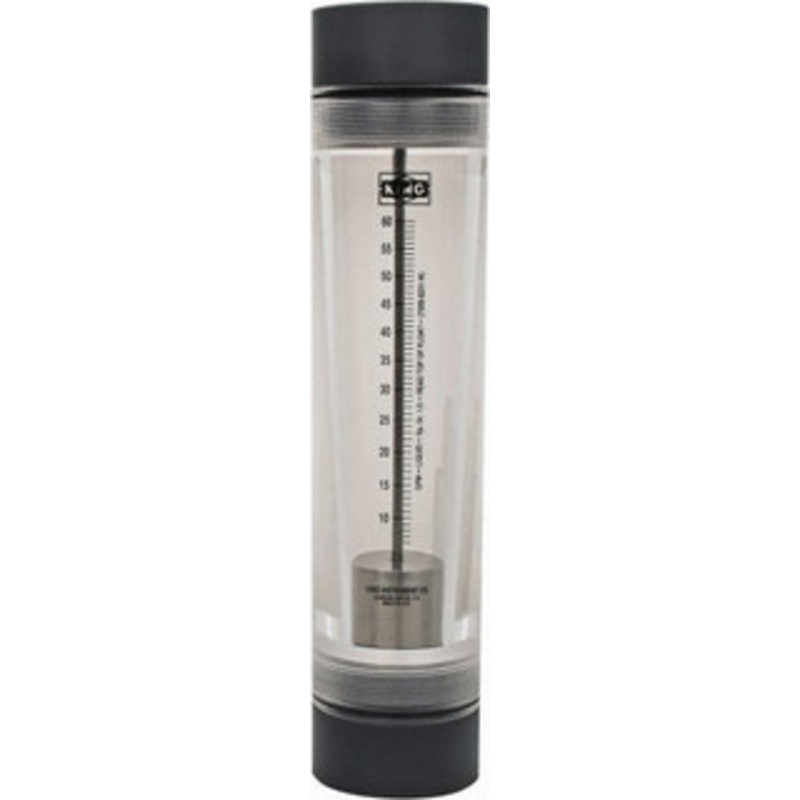 King Instrument 2 FNPT Port Tube Flowmeter 125 Max psi, 60 GPM, Acrylic 7205023131W – 86487089