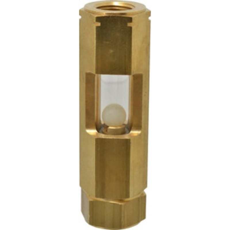 LDI Industries 1/2 Thread, 4-5/8 OAL, Inline Sight Glass & Flow Sight 380 Max psi, 1/2-14 Thread F154-01 – 56476450