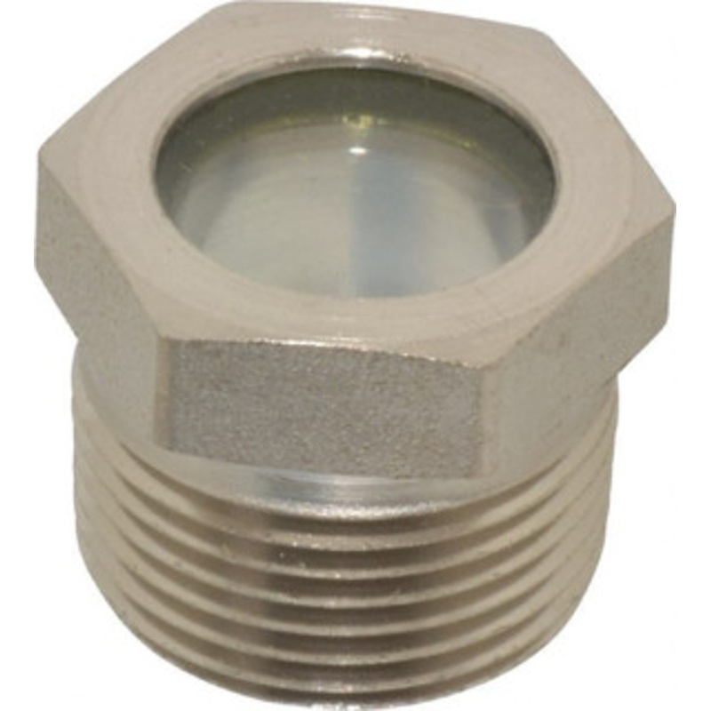 LDI Industries 3/4 Sight Diam, 3/4 Thread, 0.94 OAL, High Pressure Fused Pipe Thread, Open View Sight Glass & Flow Sight 1-1/16 Head, 1,500 Max psi, 3/4-14 Thread LSP51-05 – 56476047