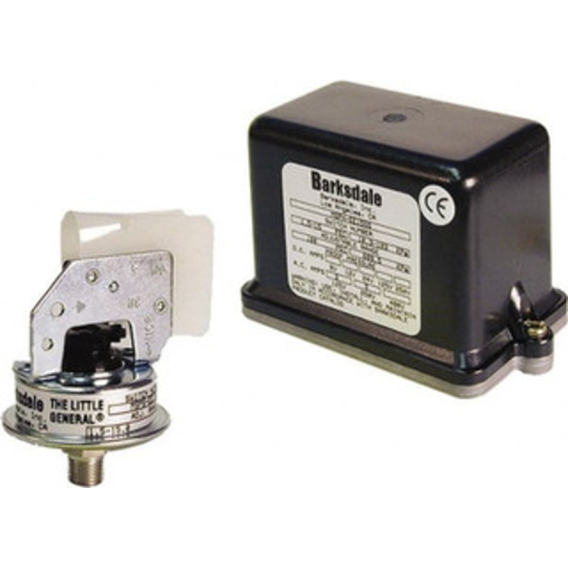 Barksdale 0.5 to 5 psi Adjustable Range, 100 Max psi, Low Pressure Vacuum Switches 1/8 NPT Male, Terminals, SPDT Contact, 304SS Wetted Parts, 2% Repeatability MSPS-FF05SS-E – 31032212