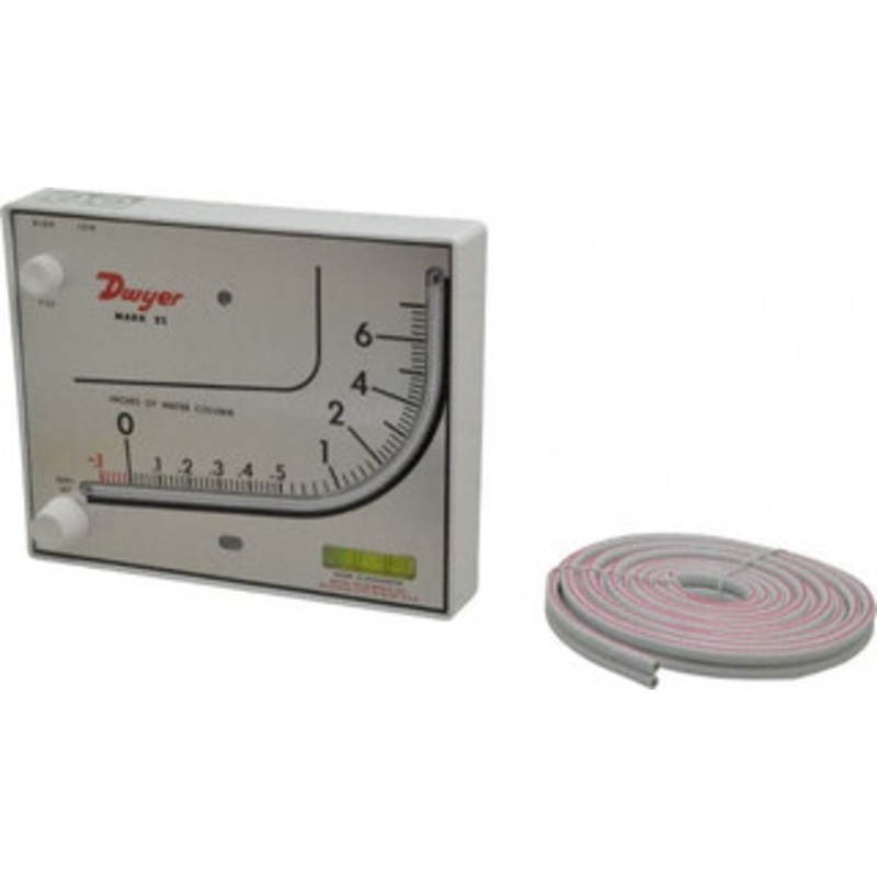 Dwyer Instruments 15 Max psi, 3% Accuracy, Plastic Manometer 15 Maximum PSI, 7 Inch Water Column, 140F Max MARKII 26 – 00497768