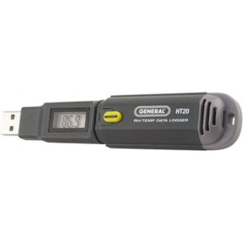 General -4 to 158F, 10 to 90% Humidity Range, Temp Recorder HT20 – 33934589