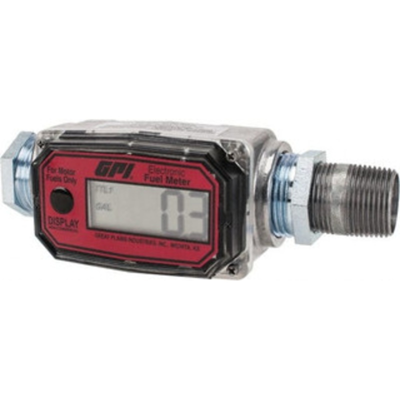 GPI Great Plains Industries Economy Flowmeter 300 Max psi, 3 to 30 GPM, Aluminum 113255-9 – 86498789