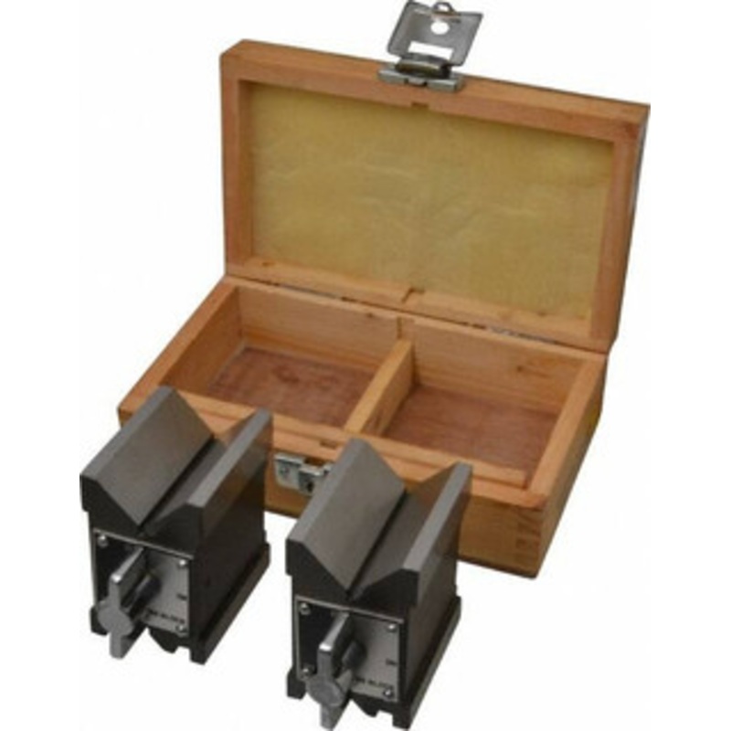 GROZ USA 4.76 to 2-3/4 Capacity, 90 Angle, Steel V-Block 3-3/16 Long x 2-3/8 Wide x 3-3/4 High, Sold as Matched Pair MVB/5P – 01292390