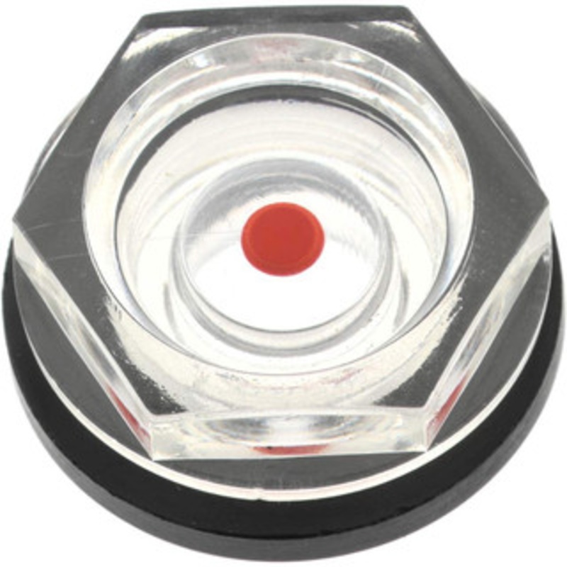 J.W. Winco G 1/4 Thread, 17mm Distance Across Flats, Plastic Oil Level Sight Glasses 20mm Flange Diameter, 6mm Length Under Head 6311005 – 64929094