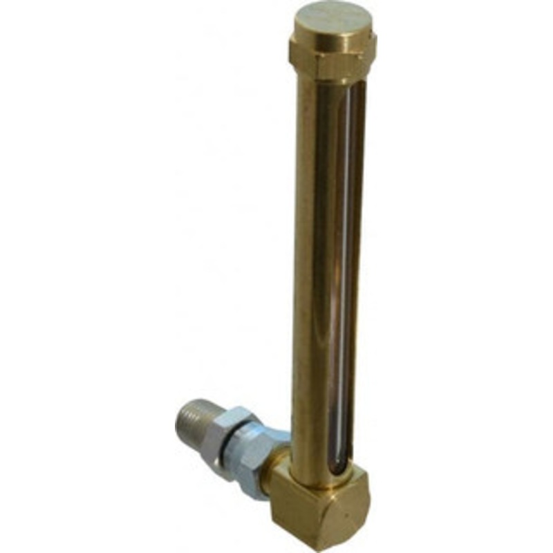 LDI Industries 4-1/4 Inch Long Sight, 1/4 Inch Thread Size, Buna-N Seal Union Coupling, Vented Oil-Level Indicators and Gauge 5-3/8 Inch Length to Center of Base G657-2 – 56477292
