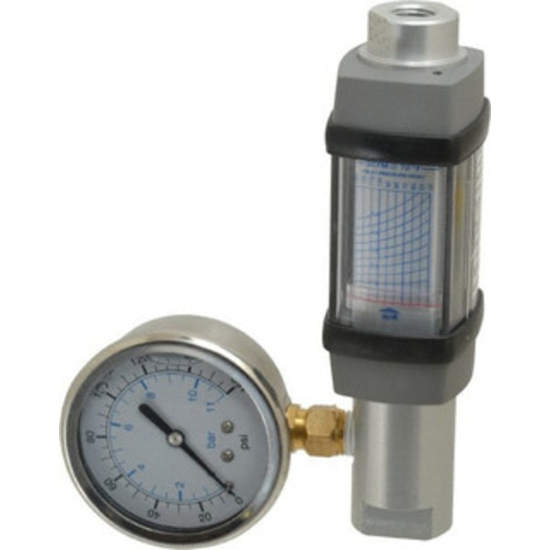 Hedland 1/4 NPTF Port Compressed Air & Gas Flowmeter 600 Max psi, 5 SCFM, Anodized Aluminum H271A-005-EG – 80095367