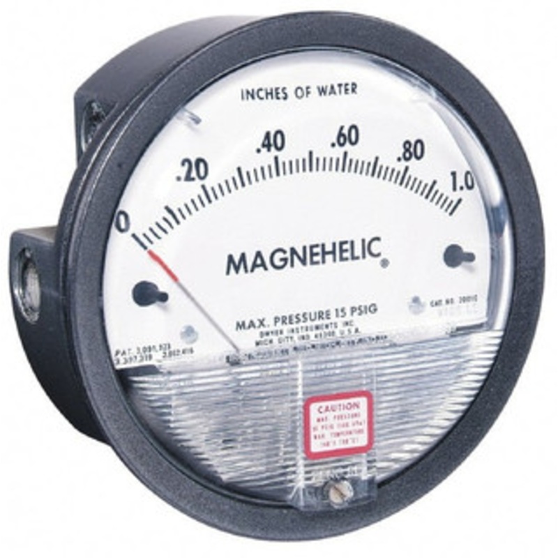 Dwyer Instruments 15 Max psi, 4% Accuracy, NPT Thread Air Filter Kit 1/8 Inch Thread, -0.05 to 1/4 Inch Water Column, -0.05 Min Measuring Range, 140F Max 2000-00N – 00497206