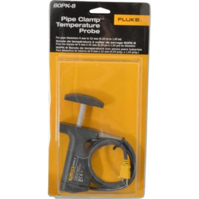 Fluke -20 to 300F, Pipeclamp, Thermocouple Probe 80PK-8 – 06761217